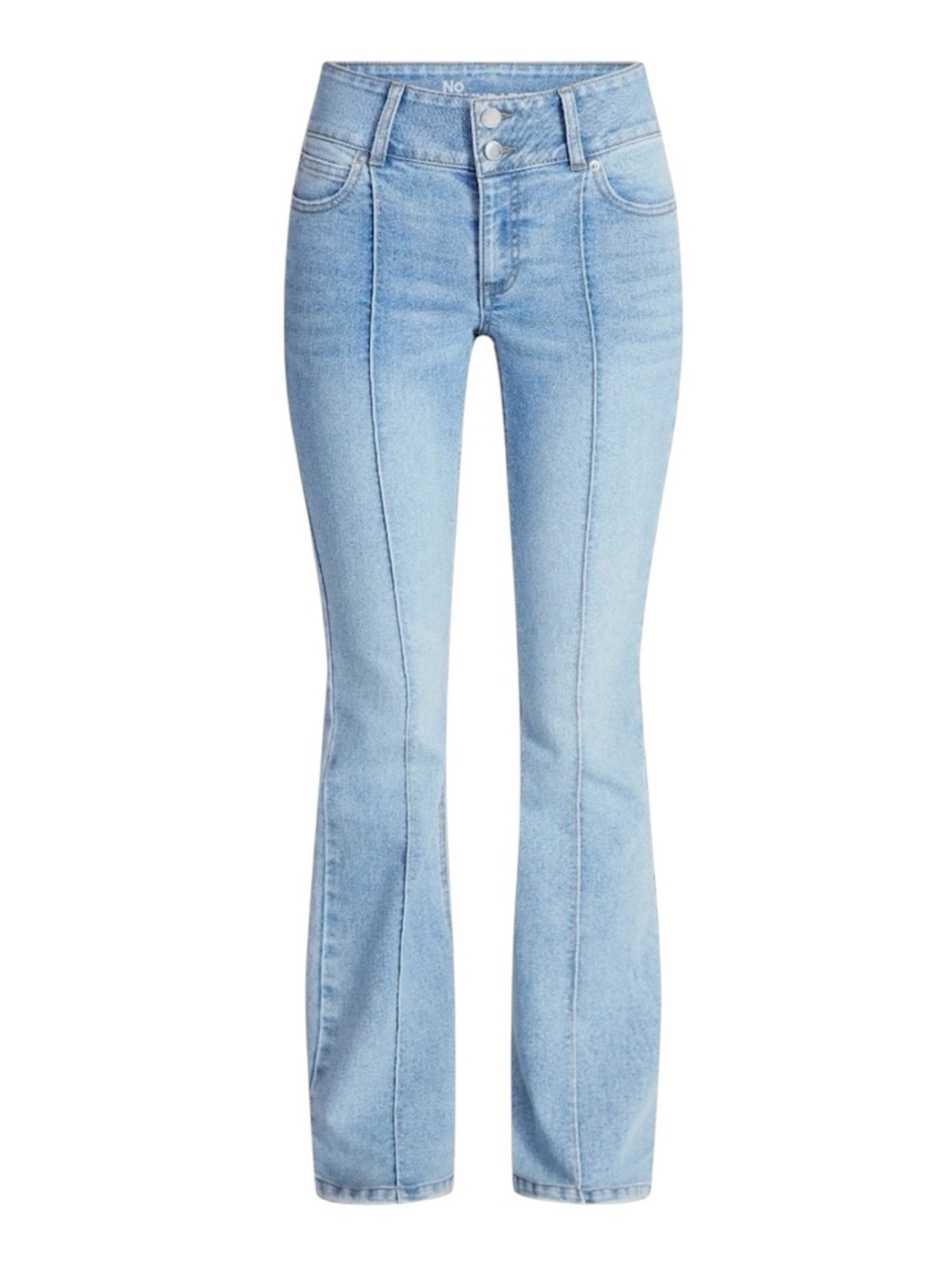 🆕 No Boundaries Pintuck Baby Bootcut Midrise Denim Jeans Size: 14